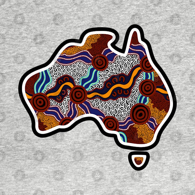 Aboriginal Map Artwork by hogartharts